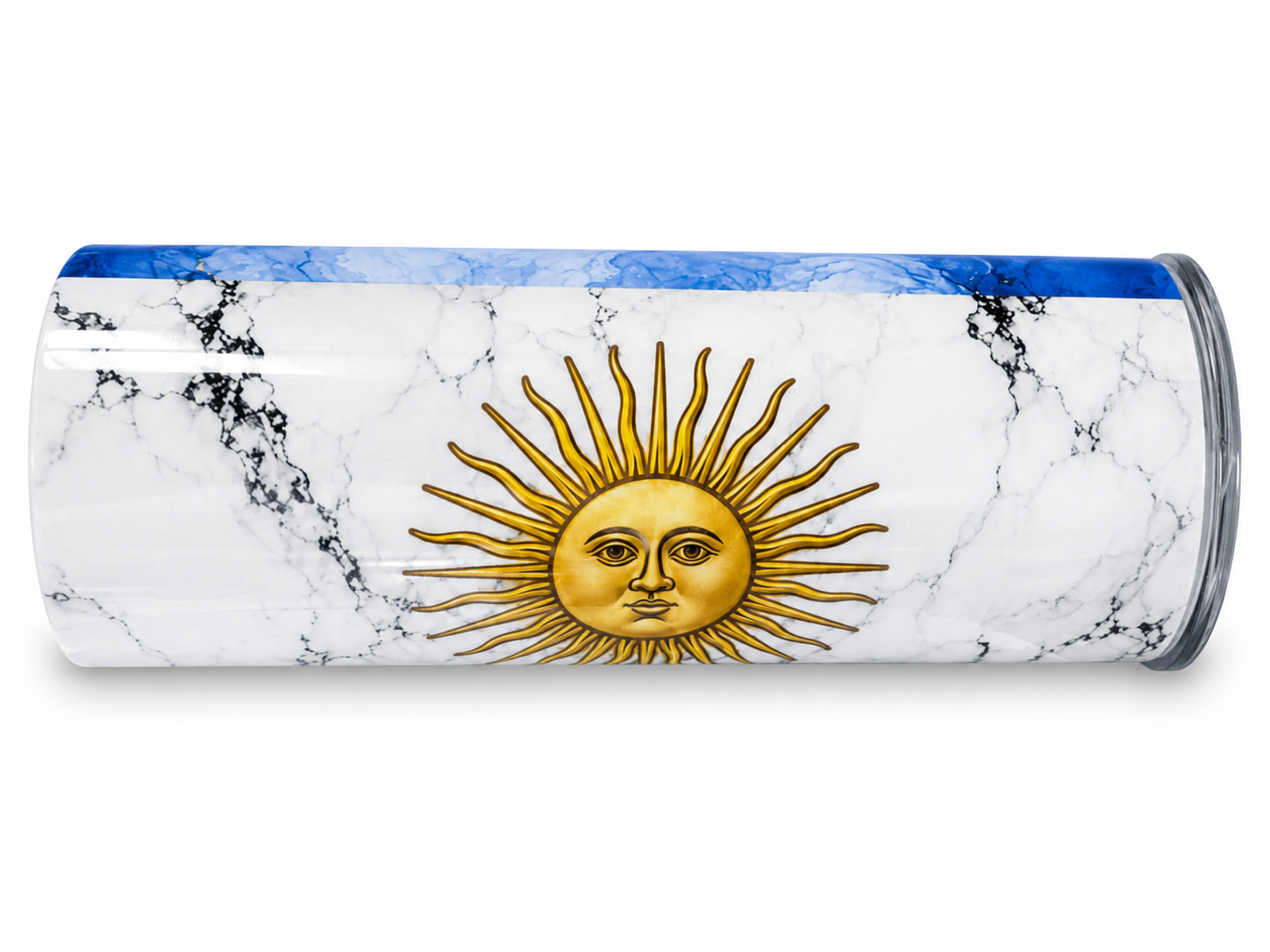 Argentina Flag 20oz Tumbler - Handmade Stainless Steel Cup