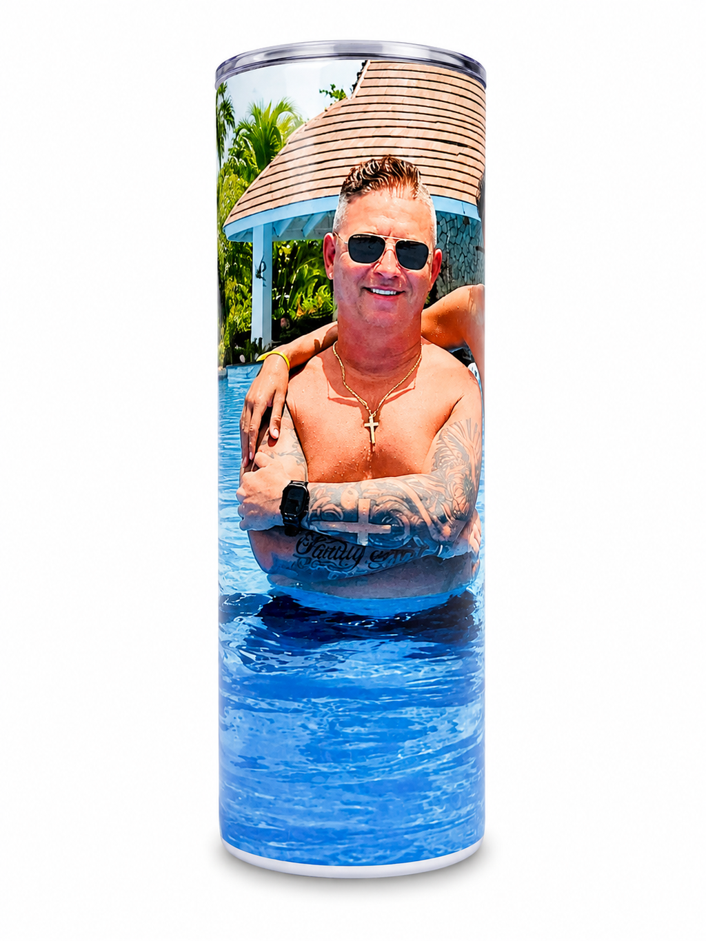 Custom Family Photo 20oz Tumbler – Personalized Stainless Steel Cup