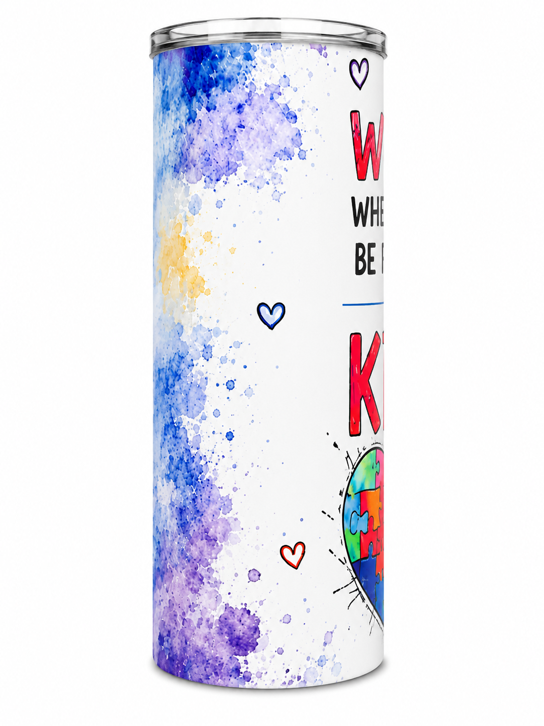 Autism 20oz Tumbler -Handmade Inspirational Stainless Steel Cup